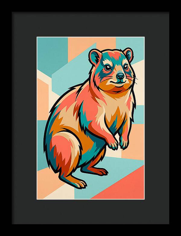 Hyrax In Vibrant Colors