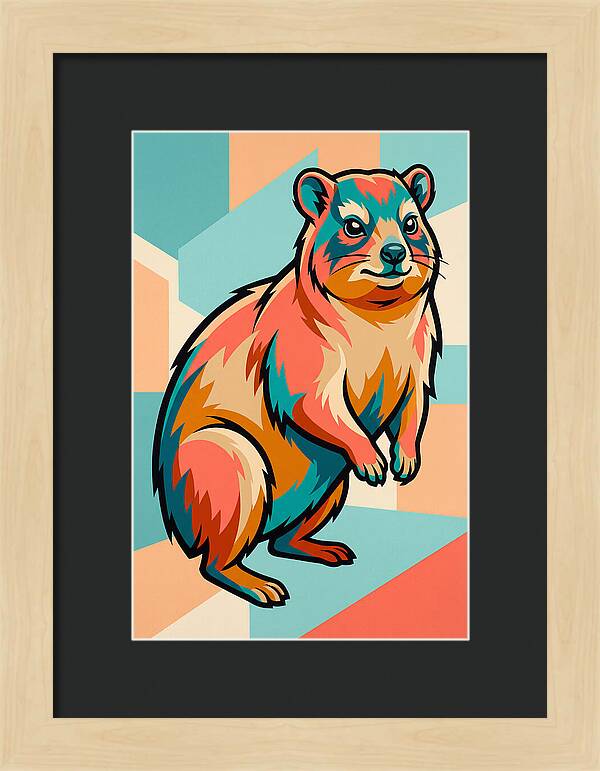 Hyrax In Vibrant Colors