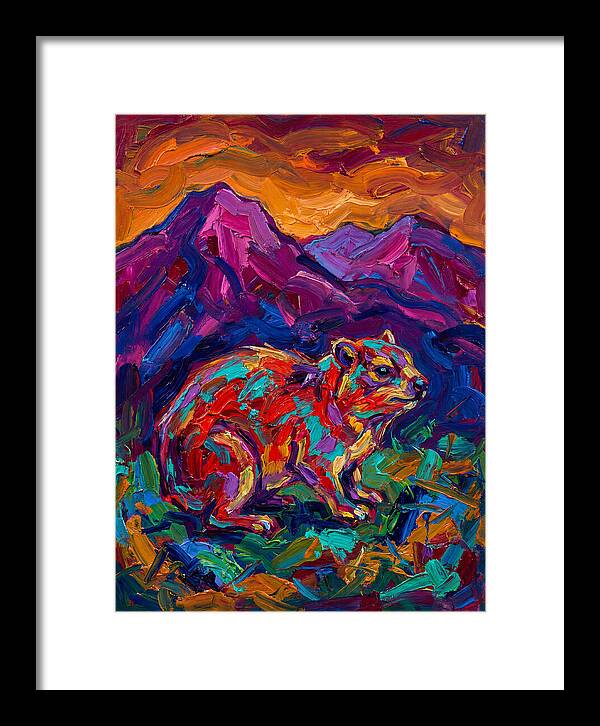 Hyrax In Vibrant Landscape