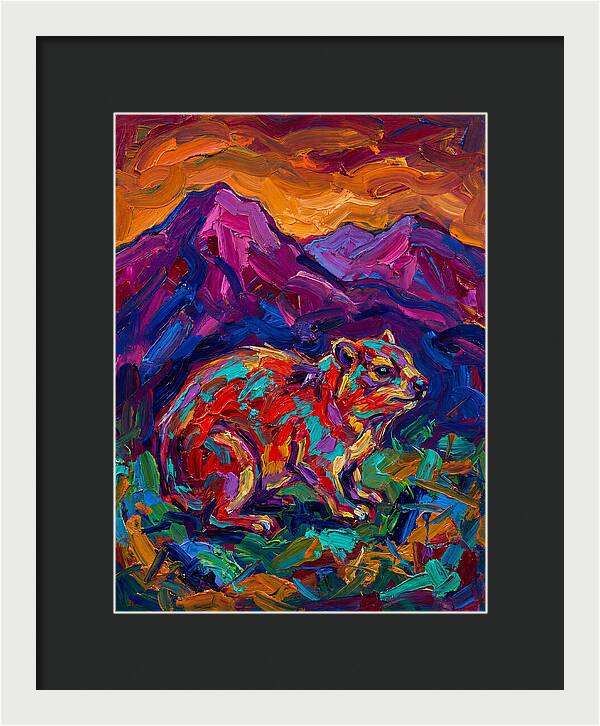 Hyrax In Vibrant Landscape