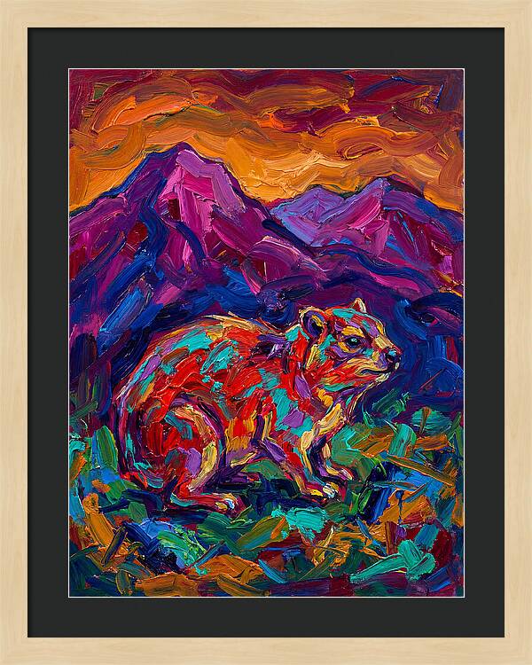 Hyrax In Vibrant Landscape