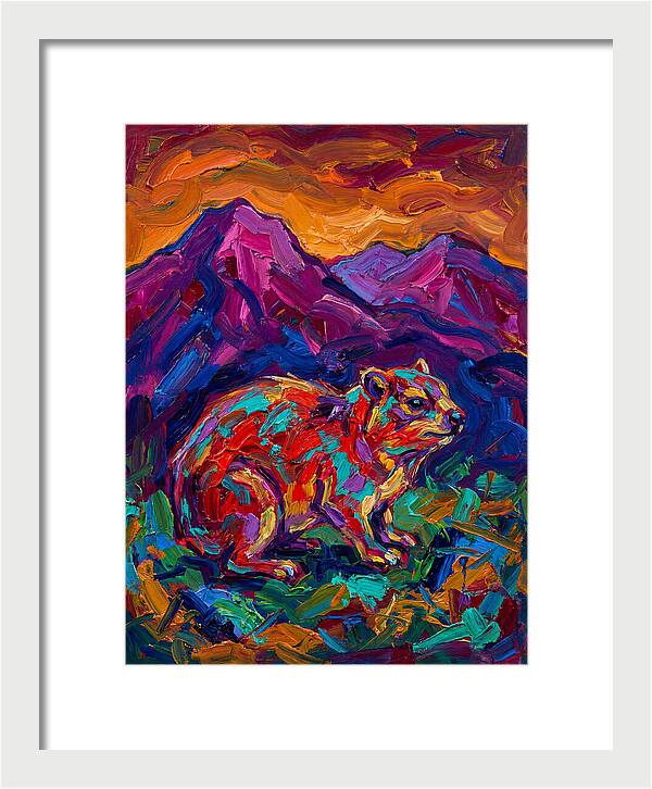Hyrax In Vibrant Landscape