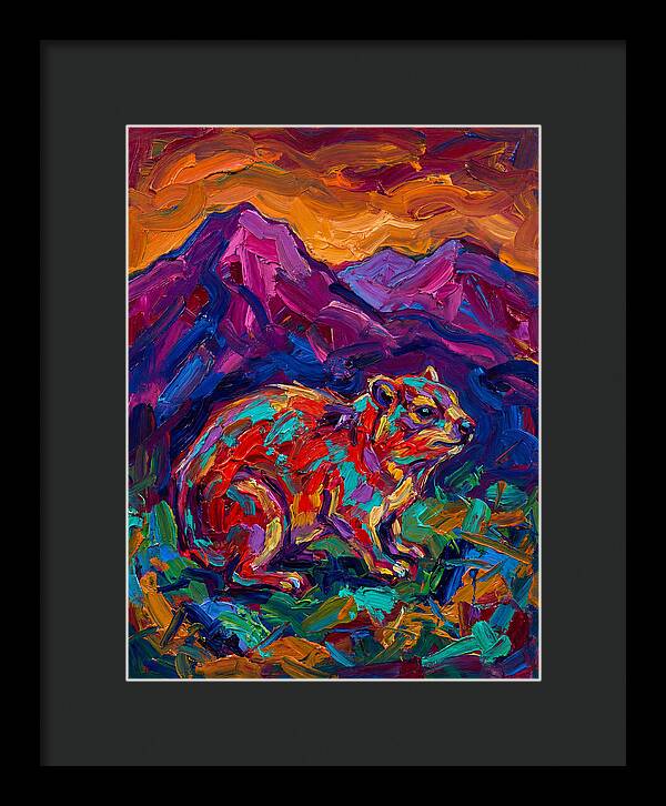 Hyrax In Vibrant Landscape