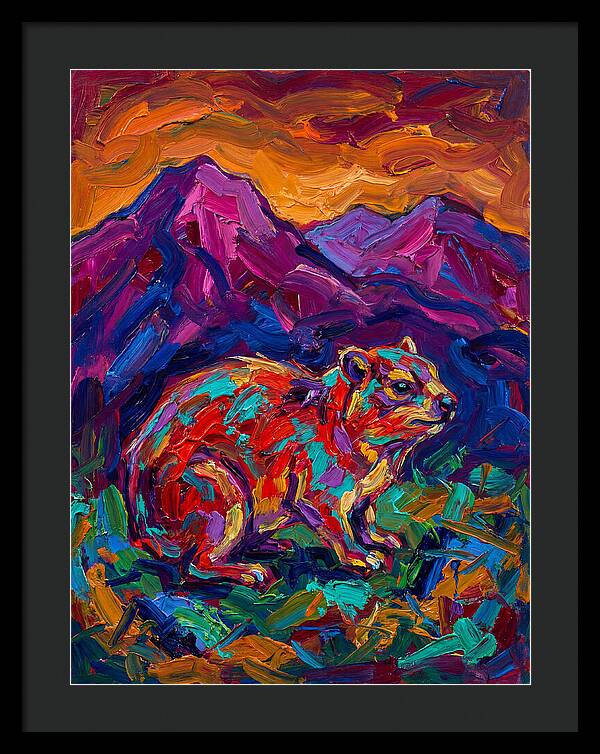 Hyrax In Vibrant Landscape