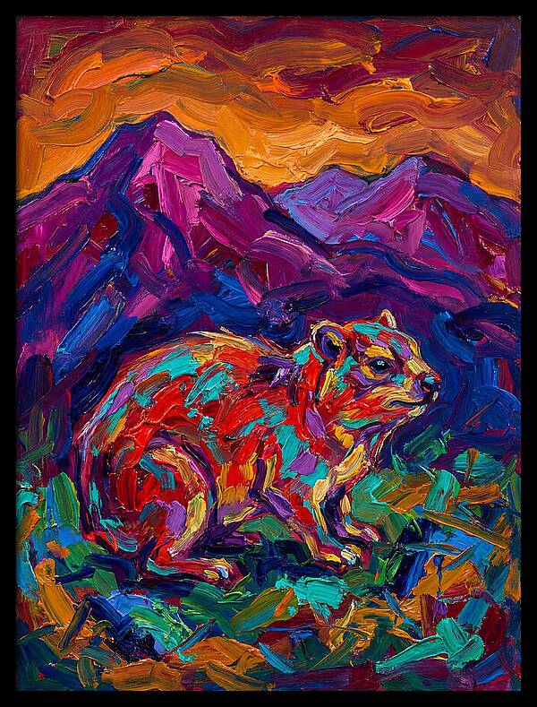 Hyrax In Vibrant Landscape