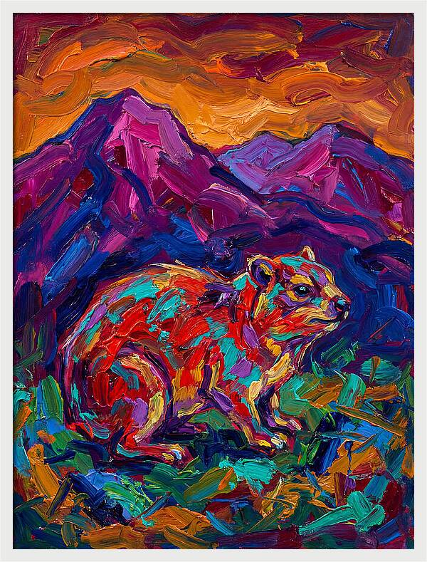 Hyrax In Vibrant Landscape
