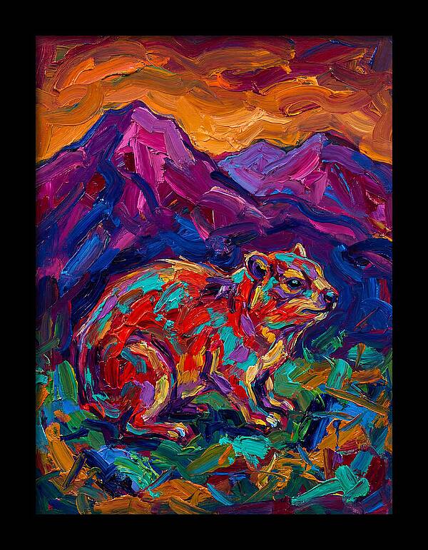 Hyrax In Vibrant Landscape
