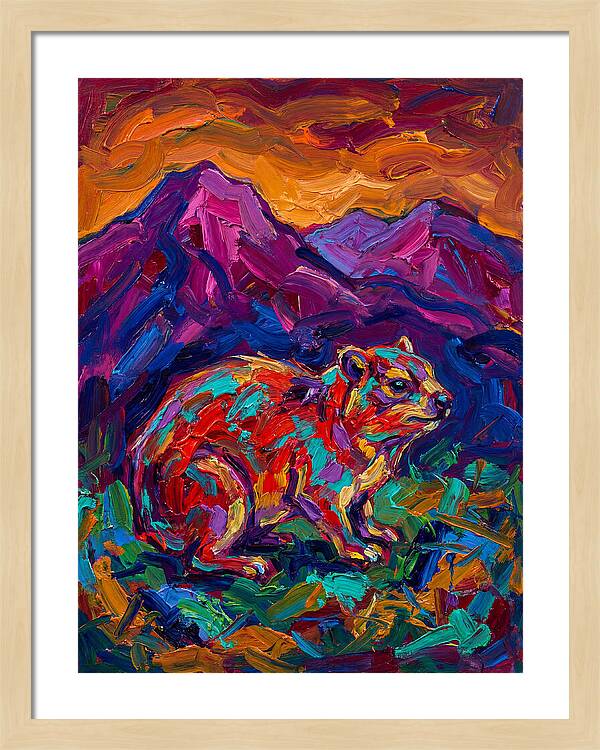 Hyrax In Vibrant Landscape