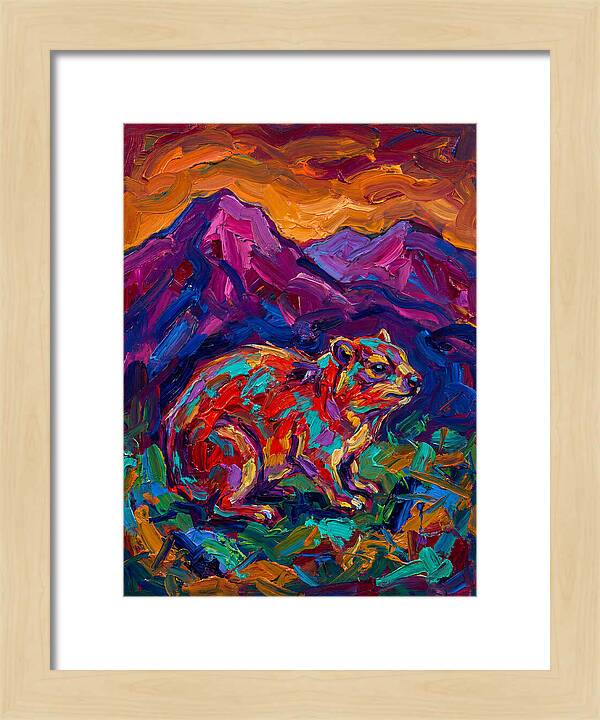 Hyrax In Vibrant Landscape