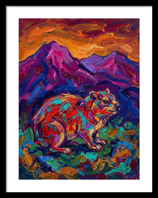Hyrax In Vibrant Landscape