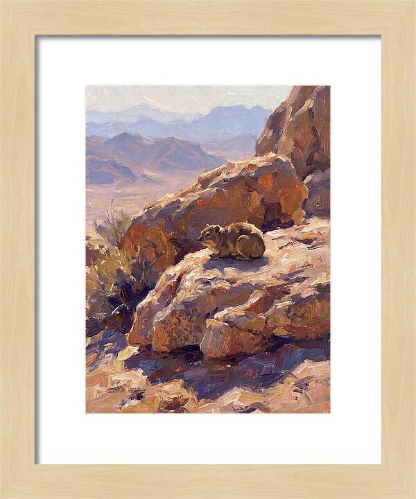 Hyrax Resting On Rocky Outcrop