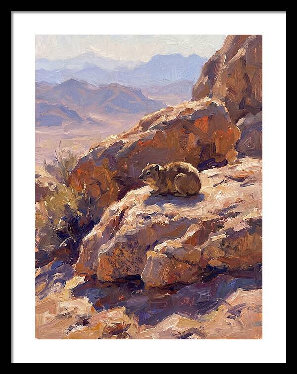Hyrax Resting On Rocky Outcrop