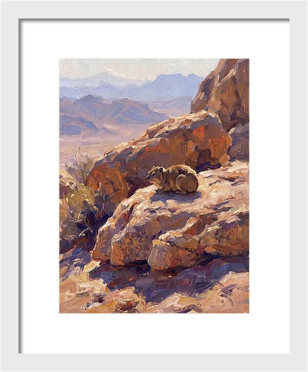 Hyrax Resting On Rocky Outcrop