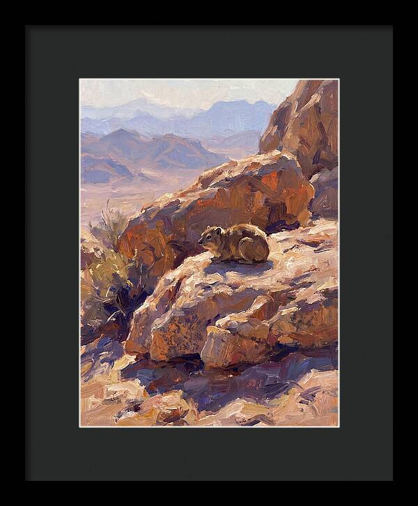 Hyrax Resting On Rocky Outcrop