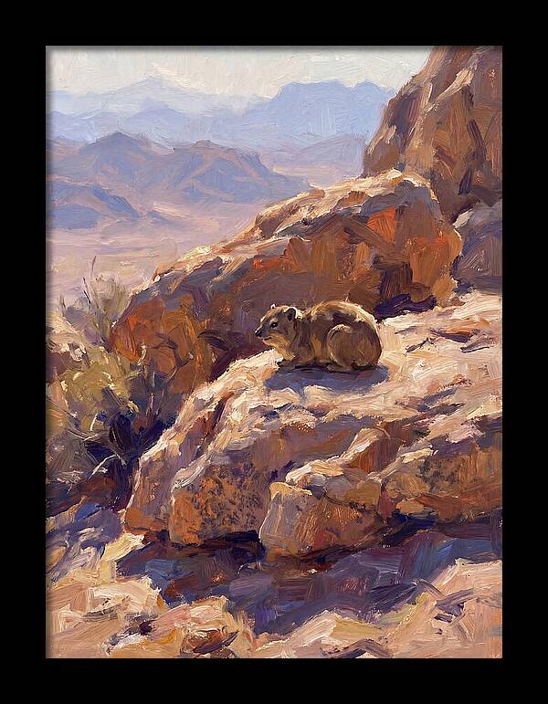 Hyrax Resting On Rocky Outcrop