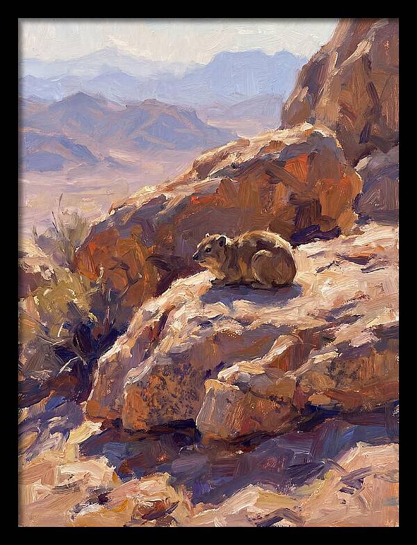 Hyrax Resting On Rocky Outcrop