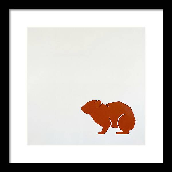 Hyrax Silhouette In Minimalism