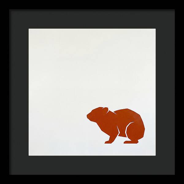 Hyrax Silhouette In Minimalism