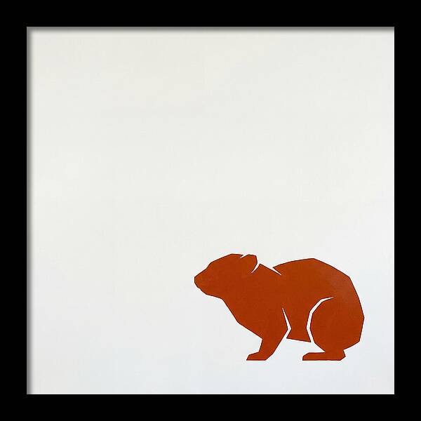 Hyrax Silhouette In Minimalism
