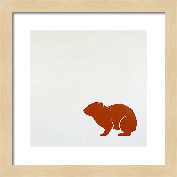 Hyrax Silhouette In Minimalism