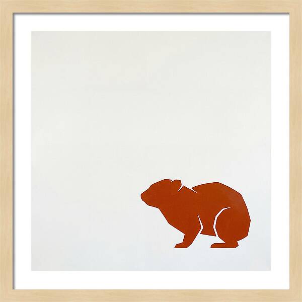 Hyrax Silhouette In Minimalism