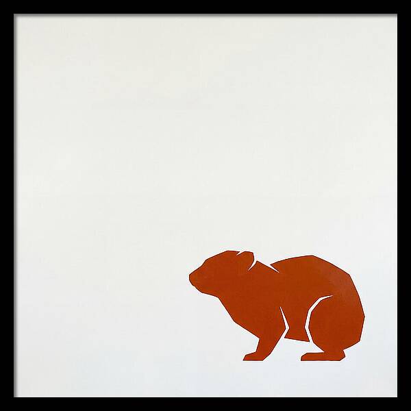 Hyrax Silhouette In Minimalism