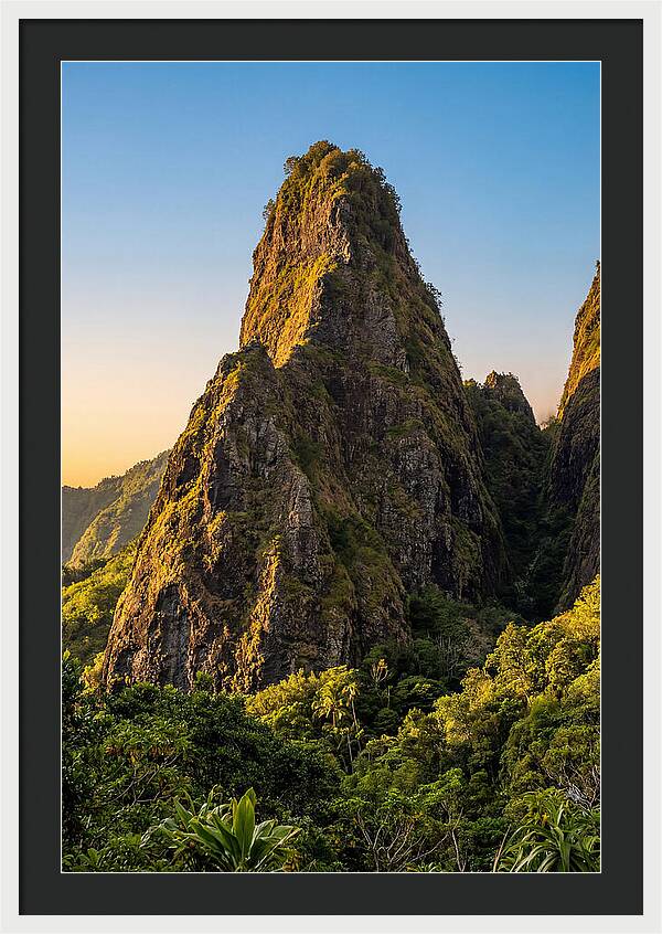 Iao Needle Rising Above Greenery