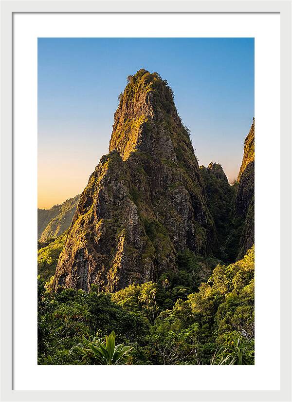 Iao Needle Rising Above Greenery