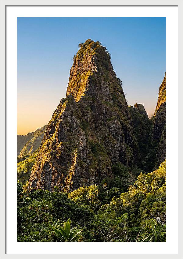 Iao Needle Rising Above Greenery
