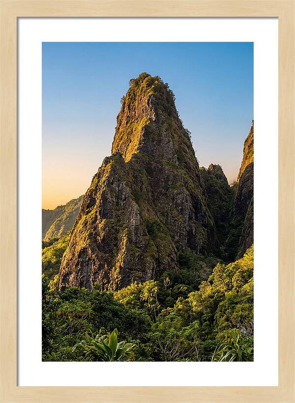 Iao Needle Rising Above Greenery