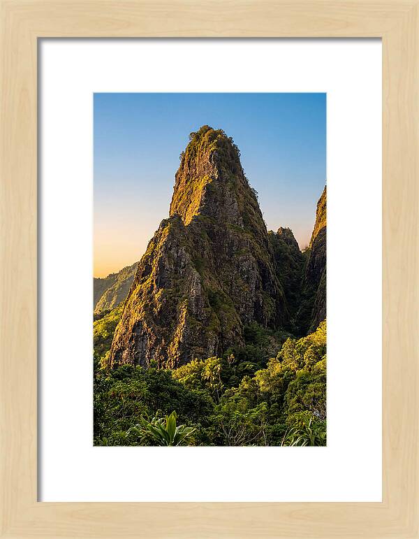 Iao Needle Rising Above Greenery