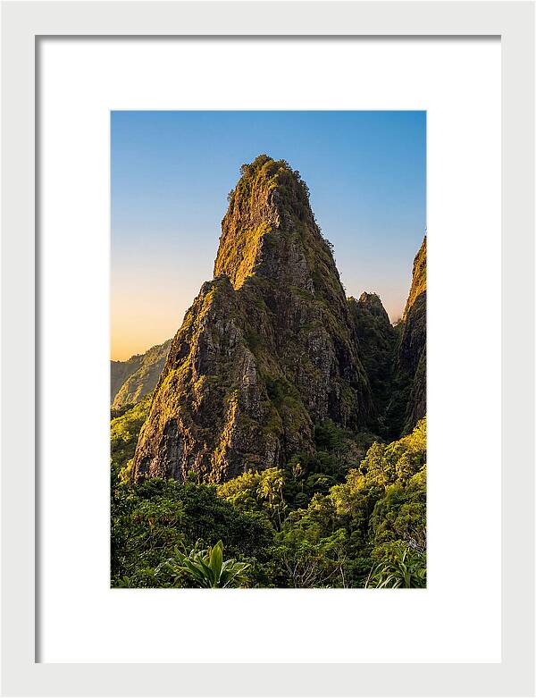Iao Needle Rising Above Greenery