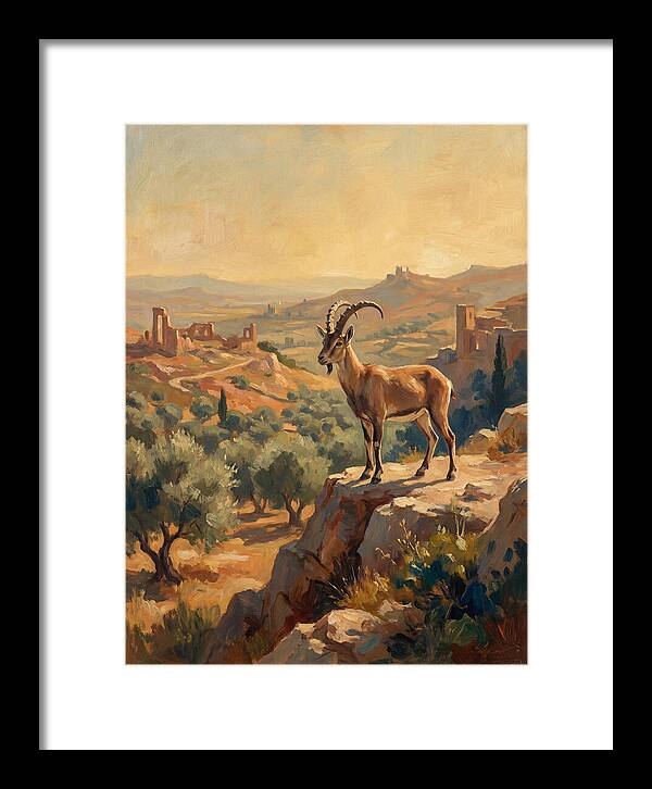 Ibex In The Mediterranean Landscape