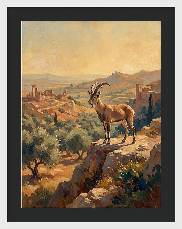 Ibex In The Mediterranean Landscape