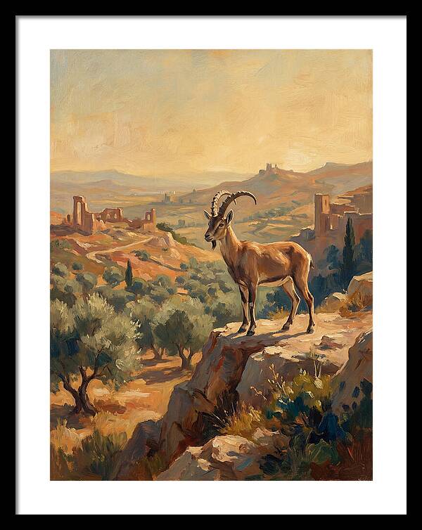 Ibex In The Mediterranean Landscape