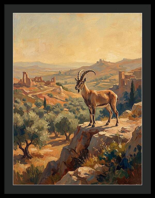 Ibex In The Mediterranean Landscape