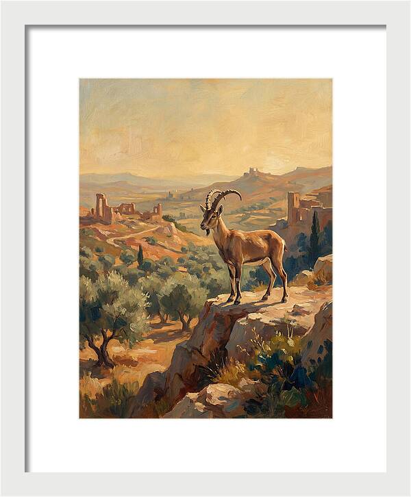 Ibex In The Mediterranean Landscape