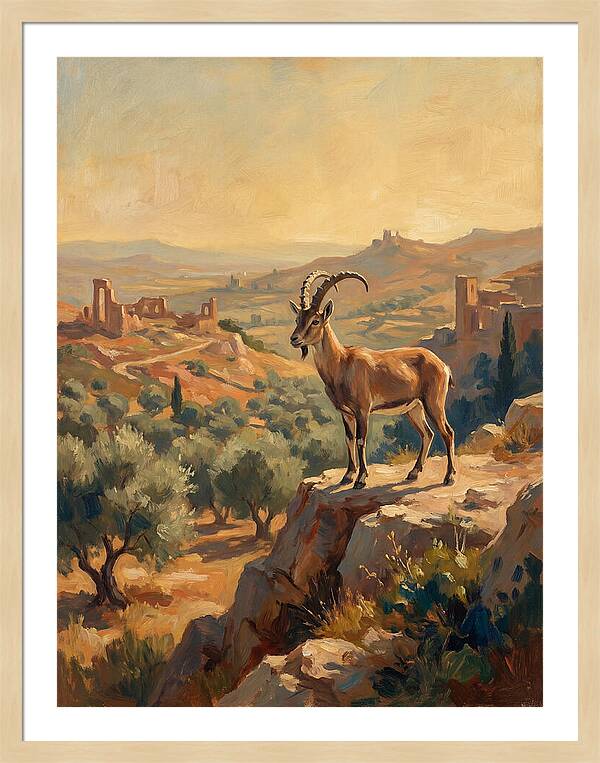 Ibex In The Mediterranean Landscape