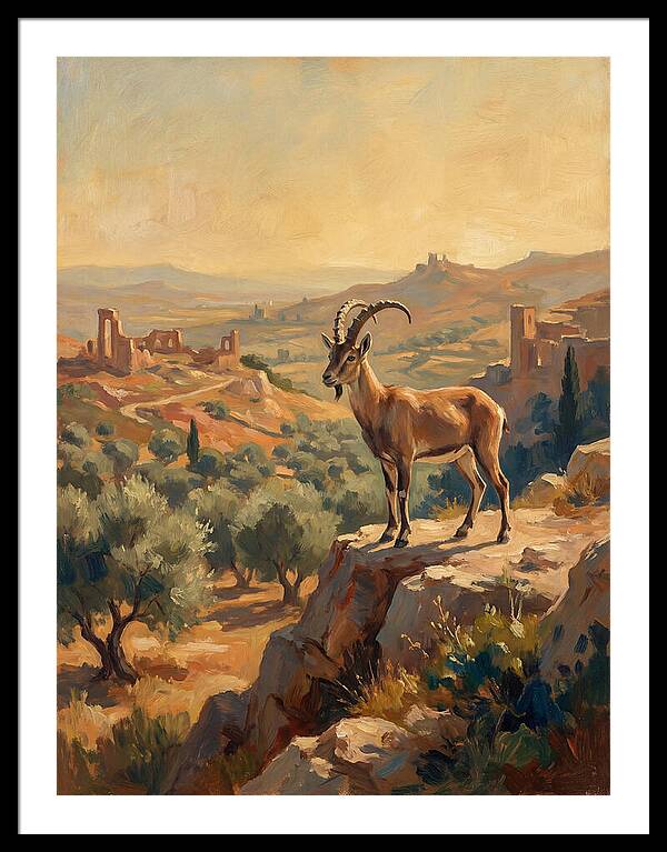 Ibex In The Mediterranean Landscape
