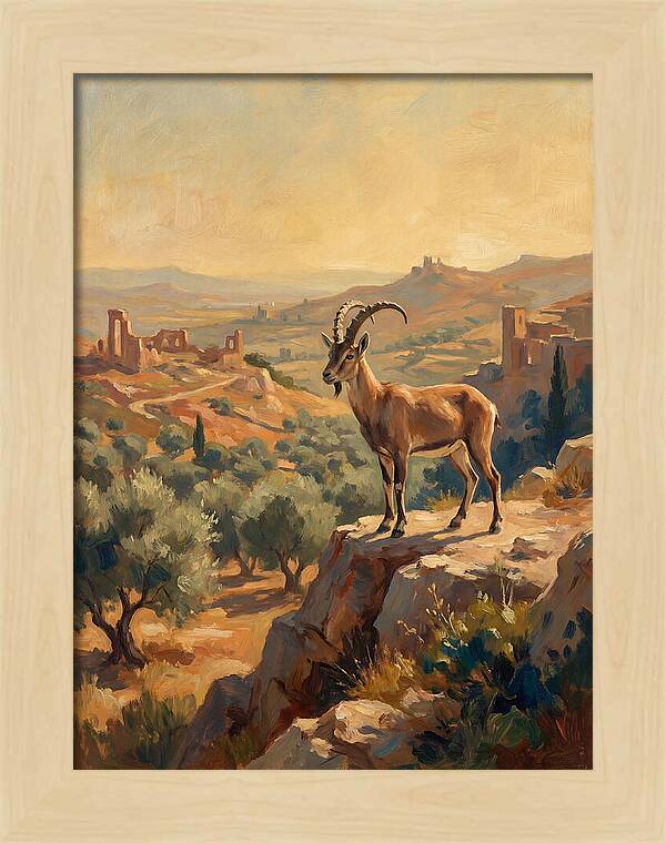 Ibex In The Mediterranean Landscape
