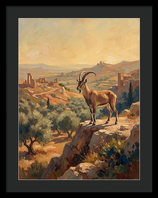 Ibex In The Mediterranean Landscape