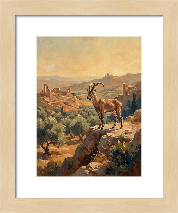 Ibex In The Mediterranean Landscape