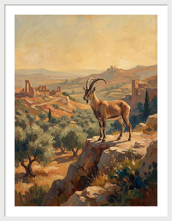 Ibex In The Mediterranean Landscape