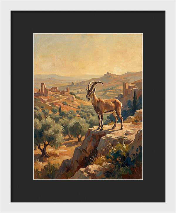 Ibex In The Mediterranean Landscape