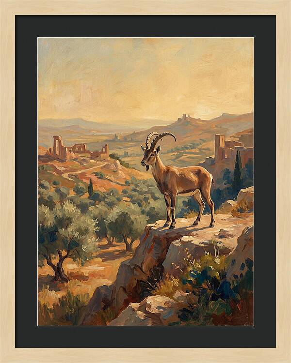 Ibex In The Mediterranean Landscape