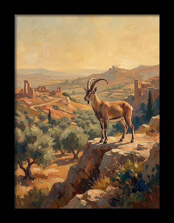 Ibex In The Mediterranean Landscape