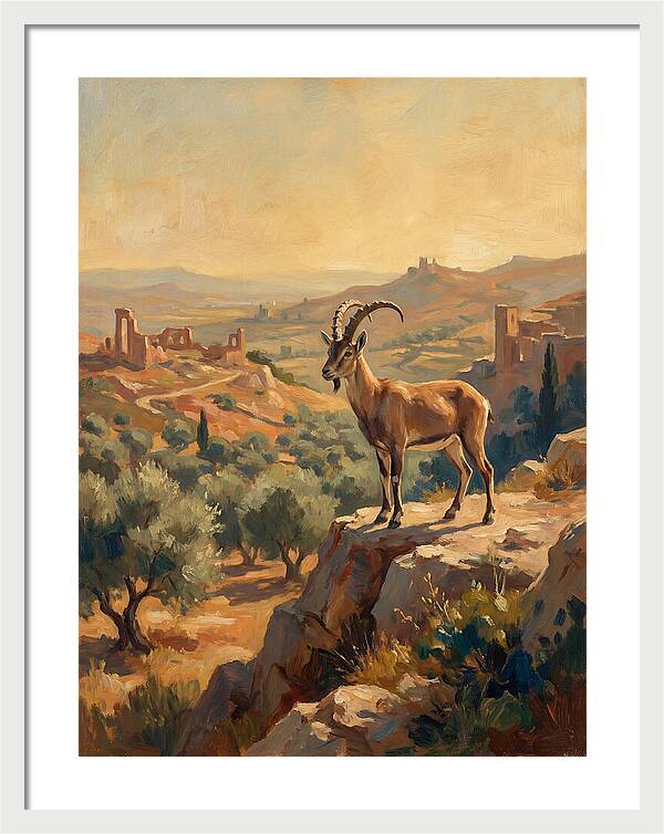 Ibex In The Mediterranean Landscape
