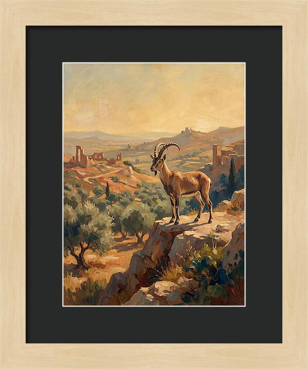 Ibex In The Mediterranean Landscape