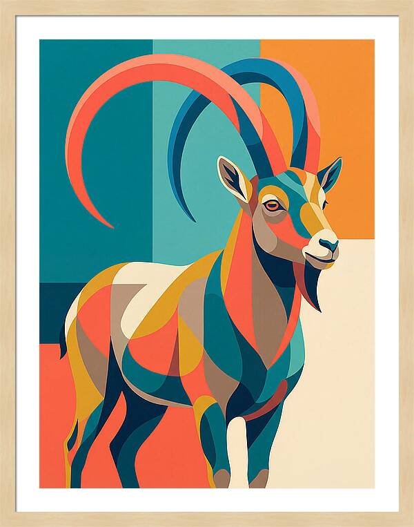 Ibex In Vibrant Colors