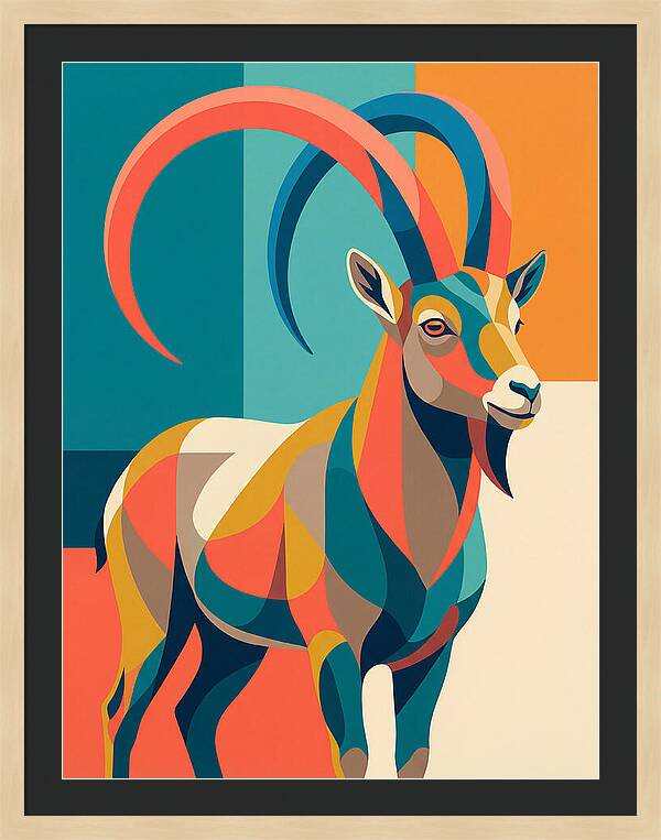 Ibex In Vibrant Colors